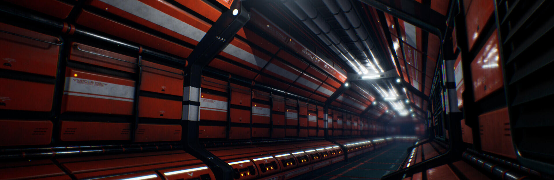 Sci-fi modular corridor